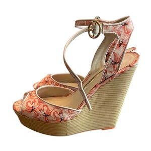Sophia Webster Lula Dreamy Flamingo Wedges